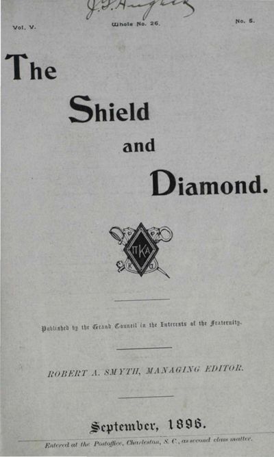 Shield and Diamond, Vol. 5, No. 5, September 1896